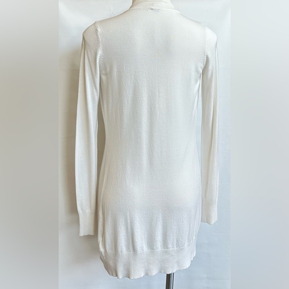 Guess by Marciano White Shawl Collar Cardigan Size XS - Picture 2 of 10